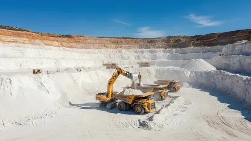 Extracción de caolín